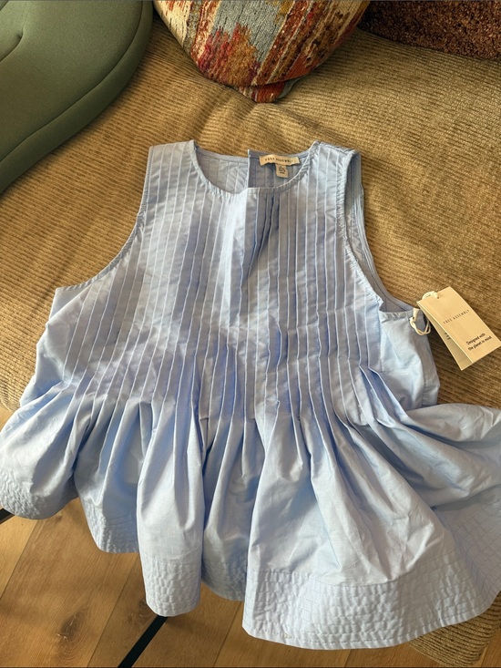Free Assembly Tops - NWT Free Assembly Blue Peplum Top